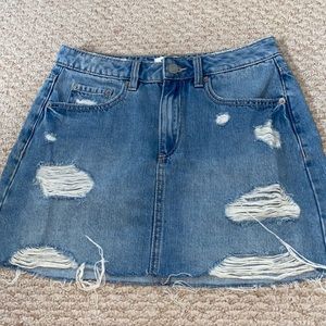 Garage Women’s Ripped Jean Skirt